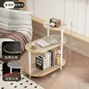 Mesa auxiliar simple y portátil para la sala de estar, adecuada para usar como mesa de café o mesita de noche en apartamentos pequeños