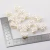 Cuentas ABS con forma de corazón floral pequeño para cadena de teléfono móvil, llavero, accesorios de material para abalorios, hecho a mano para DIY