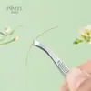 Pinça Chuanqi'Er para Sobrancelhas Inclinada Pinça de Sobrancelha de Aço Inoxidável Pinça Curva para Depilação de Barba Pinça de Alta Precisão para Remoção de Pelos