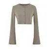 Cárdigan retro de manga larga combinado con una camisola de cuello en V, conjunto de atuendo de principios de otoño para mujer, falda ajustada, conjunto de tres piezas
