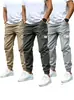 Pantalones jogger funcionales de estilo americano para trabajo, comercio exterior transfronterizo para hombres, pantalones deportivos casuales holgados con múltiples bolsillos para exteriores