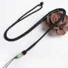 Corda para Pingente de Jade de Pescoço Ajustável Seda Dourada Nó de Seda Contas de Ágata Vermelha Cordão Tecido à Mão DIY Atacado