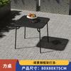 Mesa y silla de exterior para jardín y patio nórdico, mesa y silla de exterior para villa de ocio, mesa y silla de exterior de hierro para cafetería.