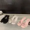 Sandalias de Verano 2026 de Moda Estilo Coreano, Abiertas en la Punta, sin Cierre, para Mujer, Color Rosa, Elegantes, Adecuadas para Atuendos de Verano, Sandalias de Tacón Alto y Delgado