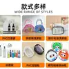 Bolsa de Maquillaje Personalizada Tridimensional con Purpurina, Bolsa de Maquillaje Láser con Lentejuelas, Neceser Transparente, Bolsa de Maquillaje de PVC con Arena Líquida y Purpurina