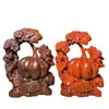 Adornos de Calabaza Tallada de Ébano, Adornos de Madera Maciza para el Hogar y la Oficina, Regalos que Implican que la Calabaza Traerá Riqueza