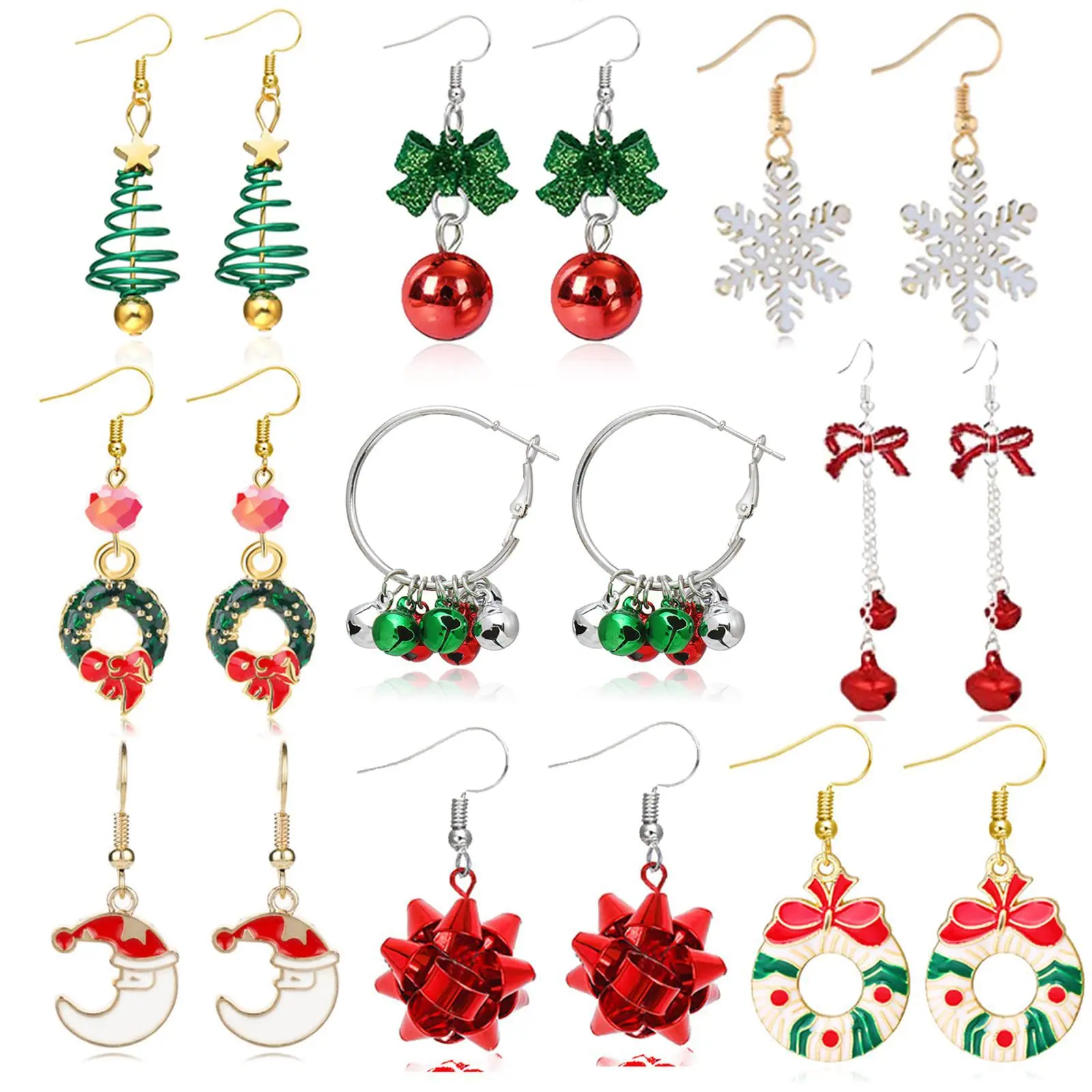 SKU-11-G_Christmas Earrings