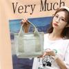 Ventas Calientes Transfronterizas Bolso de Lona de 16 Oz de Alta Gama Bolso Tote de Gran Capacidad Estilo Japonés Coreano Bolsa de Almuerzo Bolso de Mano