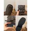 Aumento de Altura de 5 cm ~ Hebilla de Cinturón Retro Desgastada Botines Botas Vaqueras Occidentales Botas Altas hasta la Rodilla de Media Pantorrilla para Mujer Otoño e Invierno Botas de Caballero