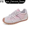 Zapatos Argan de color block retro para mujer, versión de piel de vaca, novedad de otoño 2026, zapatillas deportivas casual versátiles, zapatillas de entrenamiento alemanas