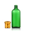 Frasco de Vidro Verde para Óleo Essencial, Frasco à Prova de Luz para Líquido de Essência, Frasco Dosador de Pequena Capacidade de 20ml para Produtos de Skincare, Cosméticos