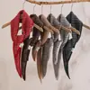 Bufanda unisex de mezcla de lana a rayas con bloques de color, diseño de otoño e invierno, chal de punto, calentador de cuello cálido y casual, moderno