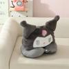 Linda Almohada de Cuello en Forma de U con Capucha de Perro Cinnamon Kuromi con Gorro Almohada de Viaje Portátil para siesta en la Oficina
