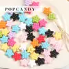 Waffle estrella de cinco puntas color sólido cuentas acrílicas DIY materiales hechos a mano flor para zapatos colgante de bolsa tirador de cremallera accesorios decoración
