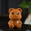 Adornos de Oso Diamante de Sándalo Dorado Ciprés Bebé Hombres y Mujeres Equipaje de Mano Cultural Juguete de Mano Mascota de Dibujos Animados Colgante Creativo para Bolsos