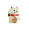 Estilo japonés zakka comestibles gato de la suerte ins lindo escritorio oficina coche resina manualidades adornos pequeños regalo