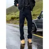 Jeans Boca de Sino Preto Retro Americano para Homens 2026 Primavera Tendência Calças Cleanfit Estilo Vibe Calças Cimitarra