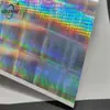 Placa de Flor Láser con Gradiente Suave Hoja de Lata Yuan Shen Animación Bidimensional Insignia Brillante Papel de Almohadilla Delgado