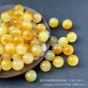Bashan hielo amarillo flor flotante jade perlas lote suelto diy pulsera collar pulsera accesorios de joyería perlas sueltas perlas