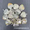 Explosiones Transfronterizas Piedra Natural Colgante Corazón de Melocotón Collar con Colgante de Corazón Accesorios Colgante de Amor Venta Caliente AliExpress
