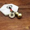 Chaveiro de Moeda de Cobre dos Cinco Imperadores Pingente de Lótus Pingente de Lótus Bodhi de Cobre Puro Artesanato Presente Yiwu Atacado