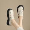 Sandalias Romanas de Suela Gruesa ZHR para Mujer, Nuevos Zapatos de Jaula de Cerdo Tejidos Baotou de Verano, Zapatos de Agujero Hueco de Dos Usos para Mujer