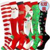 [Set de 6 Pares] Pedido Externo de Amazon Calcetines Largos Deportivos de Compresión con Patrón Ensamblado, Calcetines de Compresión, Varios Calcetines de Compresión