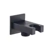 Soporte de pared empotrado oculto de cobre puro para ducha de mano, soporte para rociador de mano, juego de accesorios de asiento de pared, fabricante