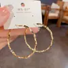 Brincos Circulares com Textura Torcida Estilo Coreano Novos, Brincos Argola Grandes Exagerados Personalizados, Brincos Argola Estilosos Atacado