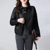 2026 Nova Jaqueta de Couro Feminina Casual Estilosa Mais Vendida Estilo Curto Jaqueta de Mãe Jaqueta de Couro Haining Meia-idade e Idosos