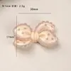 Accesorios de resina para manualidades de dibujos animados: lazo de lunares café con leche, pinza para el pelo de pegamento color crema, funda para teléfono, hebilla de zapato, llavero