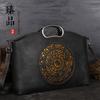 Nuevo bolso de piel auténtica para mujer, bolso de mano cruzado de moda para mujer, bolso de mano vintage de piel de vaca con capa superior, bolso de mano cruzado para mujer, moderno