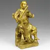 Adorno de Latón del Patriarca Xuanwu Latón Emperador Marcial Verdadero Patriarca Emperador Neutral Estatua de Latón