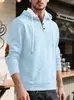 Moletom Casual Retro Loose para Comutador com Capuz Jacquard Bloqueio de Cor Cordão Outono Inverno Masculino Europeu e Americano Cross-Border Amazon