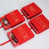 Nueva Caja Flotante Pe Roja Estampada en Oro Caja para Joyería de Gama Alta Empaque para Pulsera Regalo Caja de Regalo