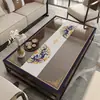 Nuevo Mantel de Mesa Estilo Chino, Mantel para Mesa de Centro Estilo Chino, Transparente, Resistente al Calor, Impermeable, a Prueba de Aceite, Lavable, Limpiable con Paño, Mantel para Mesa de Comedor de Madera Maciza