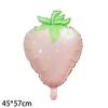 Globos de Película de Aluminio de Frutas y Verduras de Verano al por Mayor Decoración de Fiesta Hawaiana Globo Naranja Sandía Fresa Fiesta