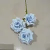 Flor Artificial Três Cabeças Rosa Diamante Fabricante Venda Direta Cama Floral Nova de Alta Qualidade Flores Materiais Florais Essenciais para Casamento