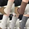Meias Femininas Novas de Outono Desodorantes Meias Florais Pequenas Novas de Outono Meias de Cano Médio Meias Largas Estilo Ins Japonês Estilo Japonês