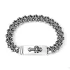 Pulseira CH nova com motivos de espada, âncora e cruz, acessório de mão unissex, moda retrô europeia e americana, pulseira padrão S925
