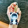 Llavero de Panda Cielo Estrellado Transfronterizo con Luz, Colgante Lindo, Regalo para Pareja de Estudiantes, Colgante para Mochila