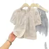 Nova Camisa Bordada de Manga Curta Estilo Chinês, Nova Blusa Elegante e Bonita para o Verão de 2026, Top Feminino da Moda Este Ano