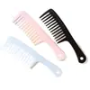 Venda Direta da Fábrica Pente de Plástico de Dentes Largos, Pente Faca Grande, Pente Espessado para Alisar Cabelo, Embalagem Transparente em Cartão, Embalado Individualmente