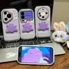 Soporte de Monstruo de Arcilla Blanda Adecuado para Funda de Teléfono Apple 17 Pro Max, Nueva Funda Blanda Creativa Linda Anti-Caída para iPhone 16