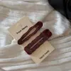 Pinzas para el Cabello Dopamine de 2 Piezas con Borde Ondulado de Acetato, Gama Alta, Exquisitas y Versátiles Pinzas para Flequillo Accesorios para el Cabello, Nuevos Accesorios para el Cabello
