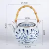 Tetera de Estilo Chino Nuevo Hervidor para Restaurante de Sushi Japonés Olla para Sopa Olla Caliente Vajilla de Cerámica Estilo Japonés para Hotel