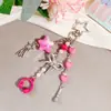 Llavero Colgante para Bolso con Diseño de Lunares Rayas Notas Musicales Estrellas Vintage Japonés y Coreano Accesorio Creativo Lindo Divertido Regalo para Mejores Amigos