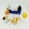 Frasco de Óleo Essencial Spot 5ml-100ml Frasco de Óleo Essencial Azul Marrom Frasco Conta-Gotas Cosmético de Vidro Sub-Frasco