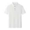 Camisa Polo de Seda Helada de Verano sin Costuras Cuello Camisero Personalizable Ropa de Trabajo para Hombres y Mujeres Solapa Mangas Cortas Logo Bordado