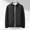 Chaqueta Gruesa de Invierno para Hombre Joven con Forro de Terciopelo Chaqueta Acolchada Estilo Grueso Ropa de Abrigo Cuello Alto Protección Cálida Superior